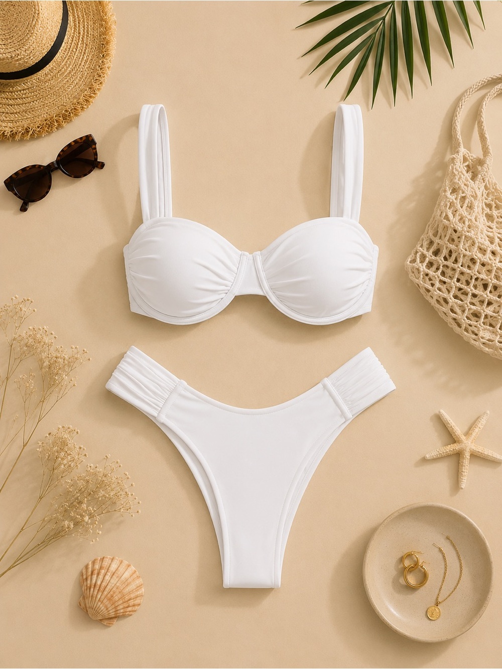 White Two-Piece Bikini Set